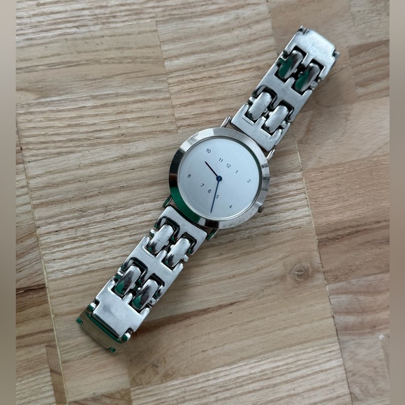 Android USA Vintage Watch Silver Dial Blue Hands Stainless Steel Bracelet - Picture 7 of 12